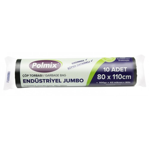 Endüstriyel Jumbo Boy Çöp Torbası 80x110